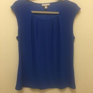 Women’s Roz & Ali Large Blue Sleeveless Blouse